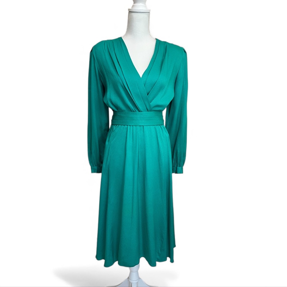 Vintage Going Places by Pat Argenti 100% Pure Silk Dress